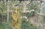 Carl Larsson The Vine Diptych oil painting reproduction